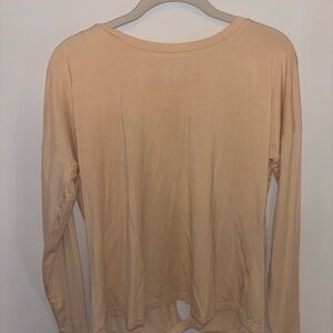 Peach Long Sleeve Women's Top